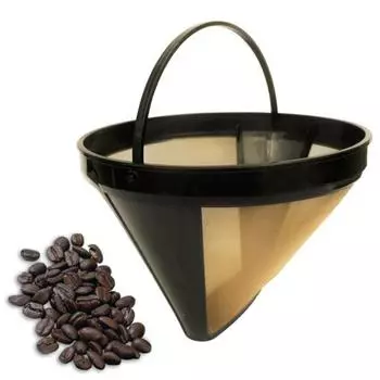 Многоразовый фильтр для кофеварки из нержавеющей стали с нескользящим фильтром для капельницы