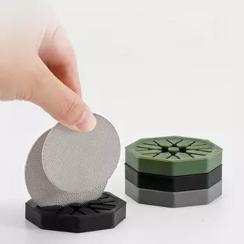 Многоразовый фильтр-портафильтр для кофе эспрессо подставка силиконовая шайба держатель сетки 51/53/58 мм основание для хранения аксессуары для кофе в кафе серый