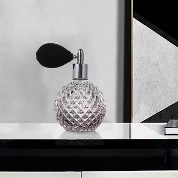 Многоразовый флакон для духов из хрусталя, пустая бутылка в винтажном стиле с длинной кисточкой option2Pink_100ml