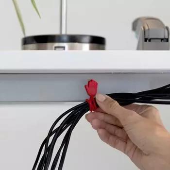 Многоразовый галстук магнитной формы, красная рука, 1/8 шт., силиконовый магнит промышленной прочности, препятствующий запутыванию шнура 1pc