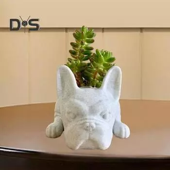 Многоразовый горшок для растений, тонкая работа, практичная фигурка собаки, ваза для цветов