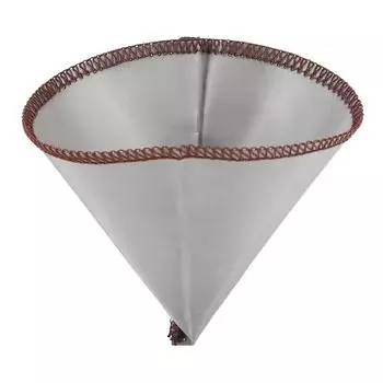 Многоразовый кофейный фильтр конусообразной формы для тонкой фильтрации из нержавеющей стали 304 безбумажный сетчатый кофейный фильтр L