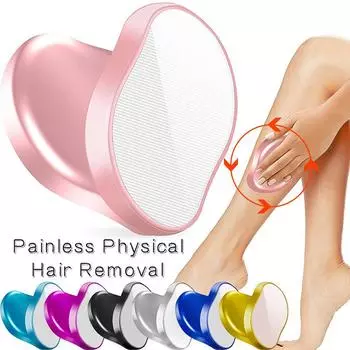 Многоразовый кристалл для удаления волос, волшебный безболезненный отшелушивающий инструмент для удаления волос, волшебный ластик для волос на спине, руках, ногах