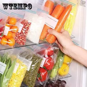 Многоразовый пакет для хранения свежих продуктов, герметичный пакет для пищевых продуктов, самозапечатывающийся пакет, пластиковая упаковка для холодильника S-30pcs
