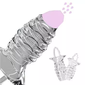 Многоразовый презерватив, рукав для пениса, кольцо для пениса, фаллоимитатор с задержкой эякуляции, увеличение пениса, секс-игрушка для эрекции, мужские товары для взрослых B