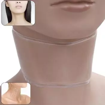 Многоразовый силиконовый патч для шеи против морщин