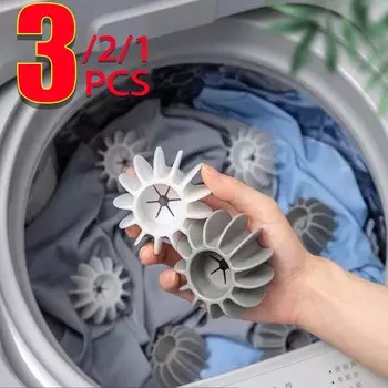 Многоразовый силиконовый шарик для стирки одежды, инструменты для чистки волос, средство для удаления шерсти домашних животных, стиральная машина, ловушка для кошачьей шерсти, шарик для стирки 1pc белый