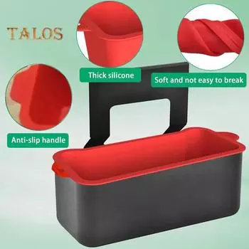 Многоразовый силиконовый вкладыш поддона, легко очищаемая прокладка маслоприемника для гриля Blackstone чёрный