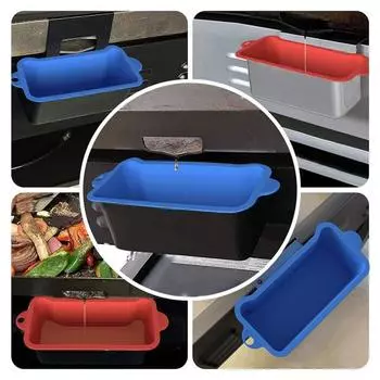 Многоразовый силиконовый вкладыш поддона, легко очищаемая прокладка маслоприемника для гриля Blackstone чёрный