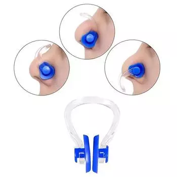 Многоразовый силиконовый зажим для носа для плавания для профессиональных тренеров по плаванию, анти-удушье, нескользящий зажим для носа, аксессуары для дайвинга