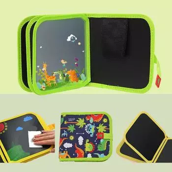 Многоразовый стираемый блокнот для рисования для детей, безопасный для путешествий, набор для рисования, развивающие игрушки и игры для дошкольников One Size