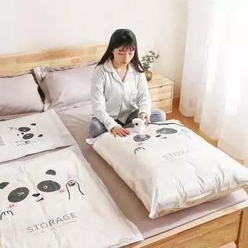 Многоразовый вакуумный мешок и чехол для насоса для хранения одежды, большой пластиковый компрессионный пустой мешок, контейнер для хранения дорожных принадлежностей