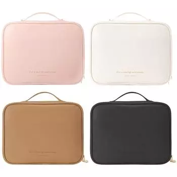 Многосекционная косметичка большой емкости из искусственной кожи дорожная косметичка водонепроницаемая косметичка для хранения косметики уличная косметичка чёрный