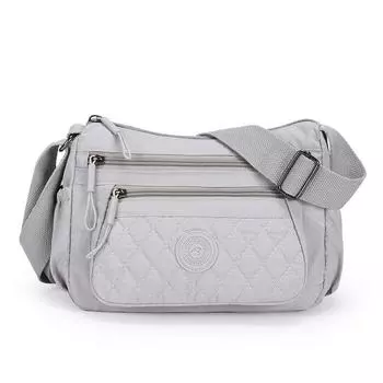 Многосекционная легкая наплечная сумка-кроссбоди женская сумка для мобильного телефона сумка для для матери среднего возраста серый