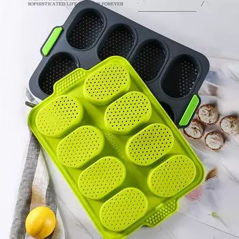 Многосекционная силиконовая форма для хлеба, многоразовая, самодельная форма для выпечки кексов, принадлежности для духовки