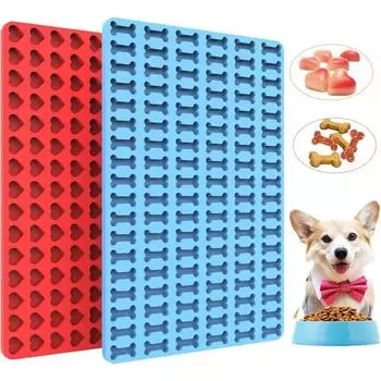 Многосекционная силиконовая форма для выпечки печенья в виде животных, сделай сам, сердце, звезда, шоколадное желе, конфеты, приспособление для приготовления закусок для собак, лоток для кубиков льда, подарки