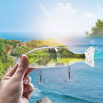 Многосекционная твердая приманка для рыбы из ПВХ, мягкая приманка S-образной формы, приманка для плавания Road Runner, рыболовные приманки из АБС-пластика