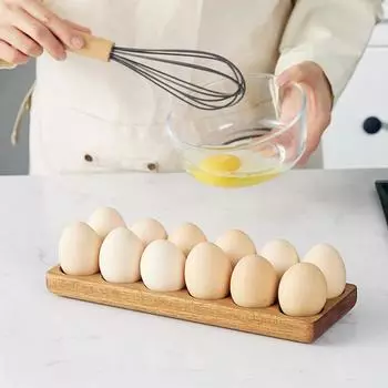 Многосекционный деревянный держатель для яиц с 4/6/12 отверстиями, подставка для хранения яиц, холодильник для яиц 4 holes