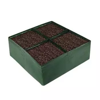 Многосекционный мешок для выращивания, ПЭ грядка, приподнятая грядка, мешок для выращивания картофеля, прямоугольный контейнер для посадки для выращивания овощей, цветов, фруктов S 1pc