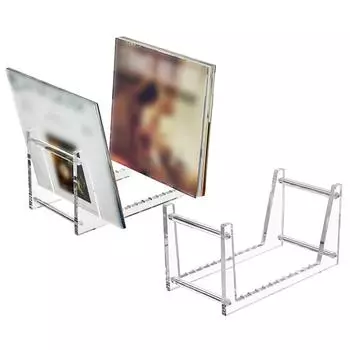 Многосекционный настольный держатель для хранения альбомов, прозрачная акриловая стойка для CD-альбомов, украшение для дома