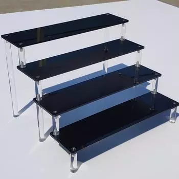 Многослойная акриловая стойка для демонстрации прозрачных глухих коробок Настольный органайзер для духов и косметики Полка для ванной комнаты