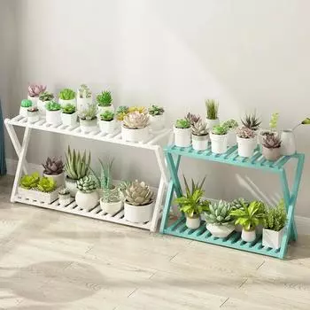 Многослойная деревянная подставка для растений, цветочные горшки, держатель для суккулентов, полка-органайзер для гостиной, уличная мебель