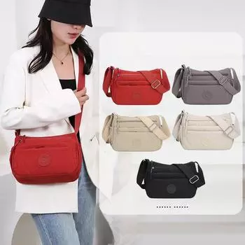 Многослойная маленькая квадратная сумка, женская легкая сумка через плечо, сумка для мам среднего и пожилого возраста хаки