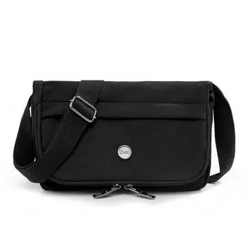 Многослойная маленькая квадратная сумка Женская сумка через плечо Сумка для телефона для поездок на работу Сумка для матери среднего возраста чёрный