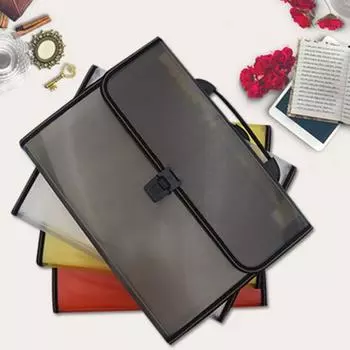 Многослойная папка для файлов формата А4, 13 карманов, пряжка, портативная ручка, экзаменационная бумага, органайзер для файлов документов, сумка, школьные принадлежности B