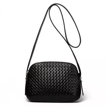 Многослойная плетеная женская сумка из натуральной кожи, новая универсальная сумка через плечо, модная женская сумка для мам из коровьей кожи