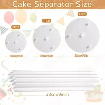 Многослойная подставка для торта, соломенная рамка, подставки, набор ярусов, круглая распорка, кронштейн для укладки, сделай сам, украшение для торта, кондитерский инструмент для кухни