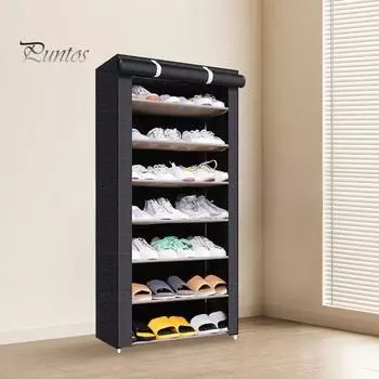 Многослойная полка для обуви, вместительная водонепроницаемая конструкция, пылезащитный компактный шкаф, тапочки на высоком каблуке, полка для обуви, держатель для хранения кофейный