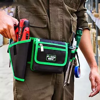 Многослойная поясная сумка для хранения инструментов, износостойкий комплект электрика для строительной площадки style 2