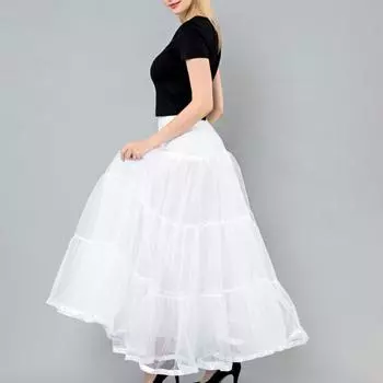 Многослойная сетчатая макси-юбка-трапеция с эластичной высокой талией и прозрачной тканью, без костей, суета, свадебная юбка, макси-юбка для фотографий, свиданий, вечеринок M красный