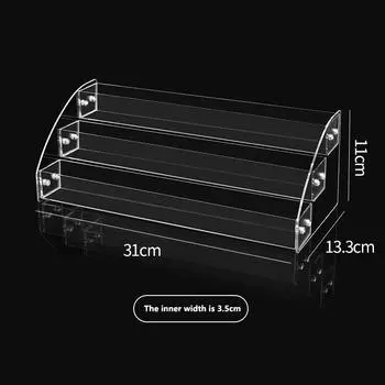 Многослойная стойка для демонстрации акриловых лаков для ногтей - прозрачный органайзер для гель-лака и косметики в маникюрных салонах