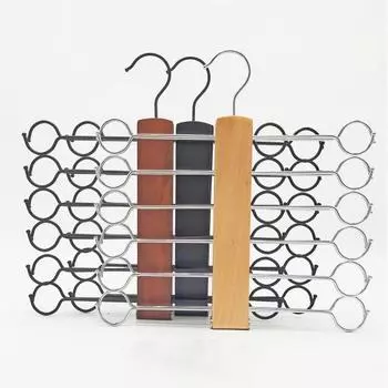 Многослойная вешалка для одежды Yousheng, органайзер, стойка, прочная конструкция, складная конструкция, вешалка для брюк, экономящая место, органайзер для шкафа темно-коричневого