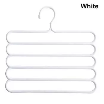 Многослойная вешалка Полка для хранения одежды Шарф для полотенец коричневый