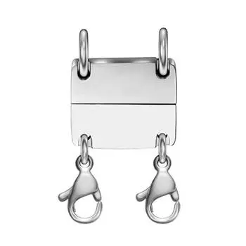 Многослойная застежка для ожерелья, магнитный разделитель для ожерелья, женский, золотистого и серебристого цвета, для нескольких ювелирных изделий, застежка для многослойного ожерелья C