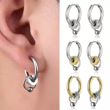 Многослойное кольцо с шипами в стиле панк, хип-хоп, индивидуальный подарок, титановая сталь, крутой, простой, для мужчин серебряный