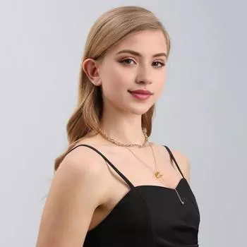 Многослойное колье, длинная цепочка с кисточкой, кулон, ожерелье для женщин и девочек, геометрический круг, шарик, ожерелье из бисера, подвесная цепочка, ювелирное ожерелье золотистый