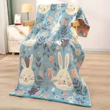 Многослойное марлевое банное полотенце-одеяло, 160x80см, всесезонное, универсальное для взрослых/пары Gauze Bath Towel 80x160cm