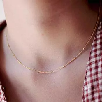 Многослойное ожерелье-чокер из нержавеющей стали для женщин, ожерелье из золотой цепочки-змейки, женские украшения для женщин