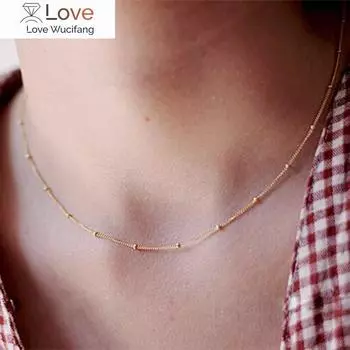 Многослойное ожерелье-чокер из нержавеющей стали для женщин, ожерелье из золотой цепочки-змейки, женские украшения для женщин