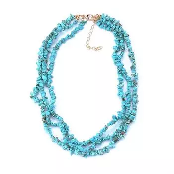 Многослойное ожерелье из натурального гравия для женщин, креативный пляжный преувеличенный кулон