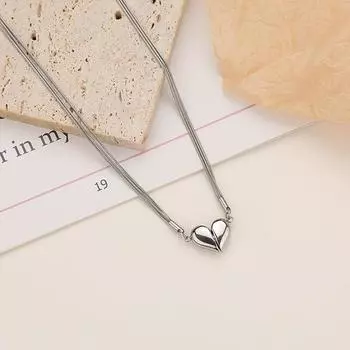 Многослойное ожерелье из змеиной кости Love, женская ниша, крутой ветер, крутые аксессуары, персонализированная цепочка на шею, цепочка на ключицу