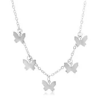 Многослойное ожерелье с подвеской в виде бабочки для женщин, винтажное ожерелье с подвесками в виде бабочек, золотое колье, модное изысканное классическое ювелирное украшение, подарок