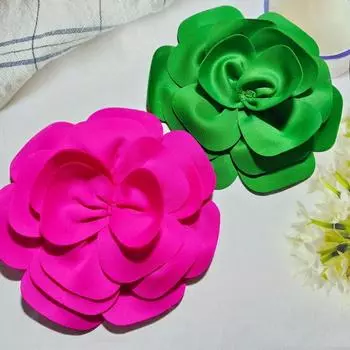 Многослойный 3d цветок-корсаж, брошь-труба ручной работы, новый преувеличенный большой цветок