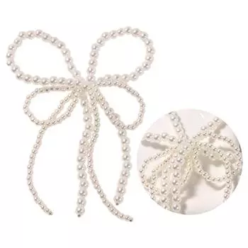 Многослойный бант из бисера, подвеска, многослойный бант, компоненты для изготовления ювелирных изделий для энтузиастов и создателей белый