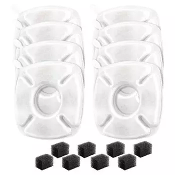 Многослойный фильтрующий картридж для питьевого фонтанчика для домашних животных с активированным углем для чистой и здоровой питьевой воды