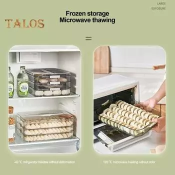 Многослойный контейнер для хранения продуктов большой емкости с пылезащитной крышкой. Организация классификации продуктов питания. Легкая очистка. Холодильник. Ящик для хранения продуктов. Single Layer серый